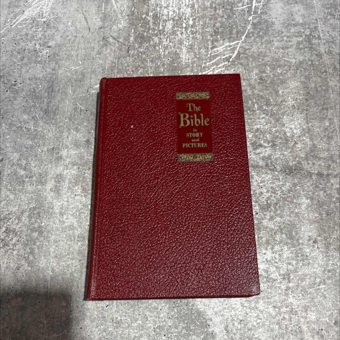 holy bible in story and pictures book, by harold begbie, 1956 Hardcover image 1