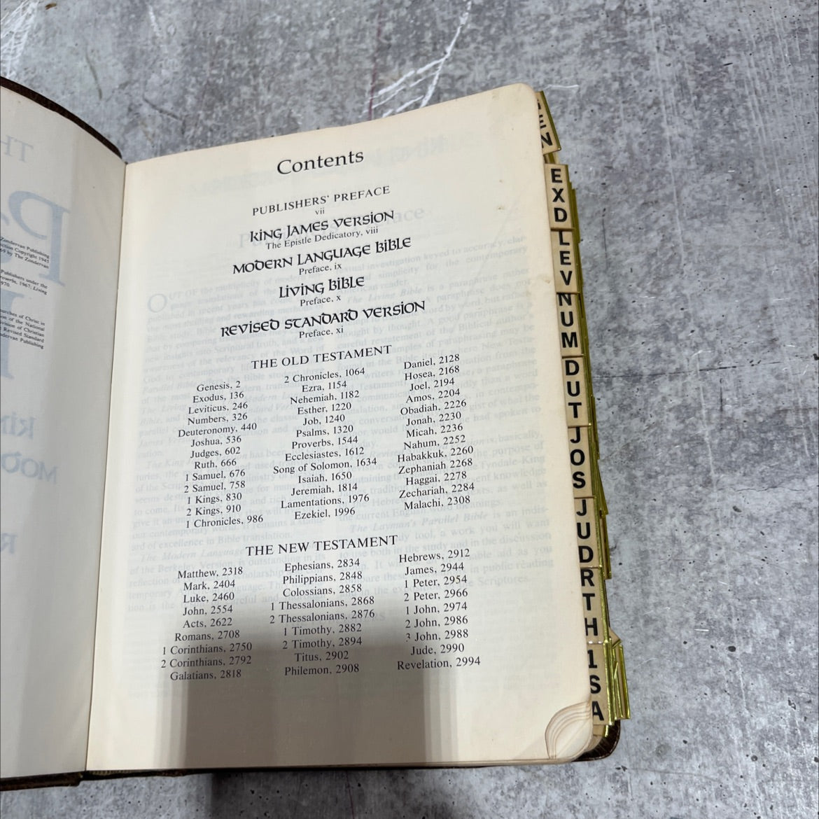 holy bible layman's parallel bible book, by unknown, 1973 Leather image 4