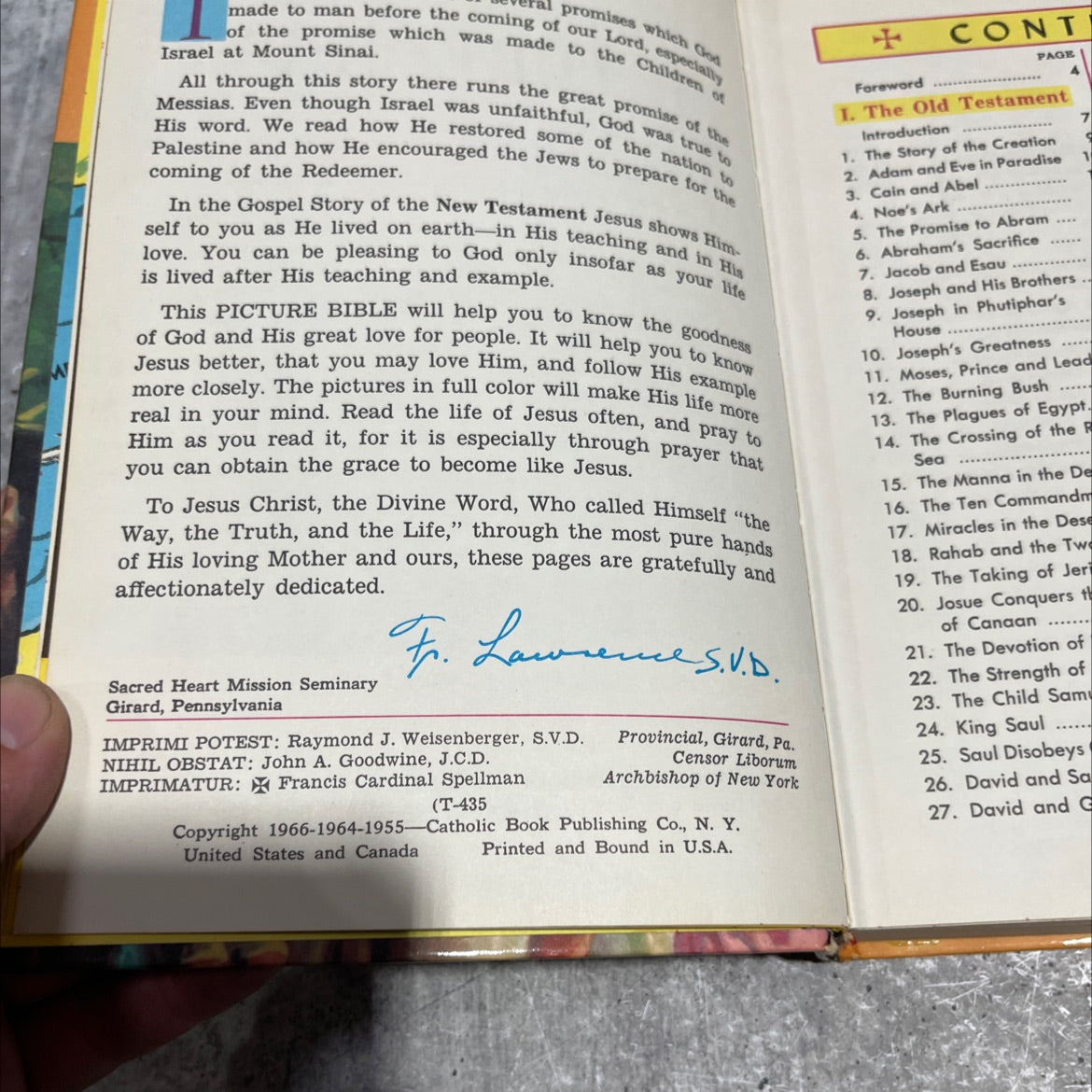 holy bible new catholic picture bible popular stories from the old and new testaments book, by rev. lawrence g. image 3