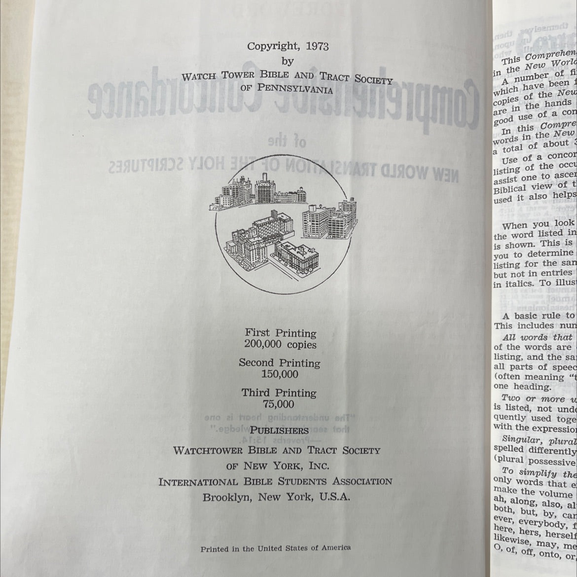 holy bible new world translation of the holy scriptures book, by unknown, 1973 Hardcover image 3