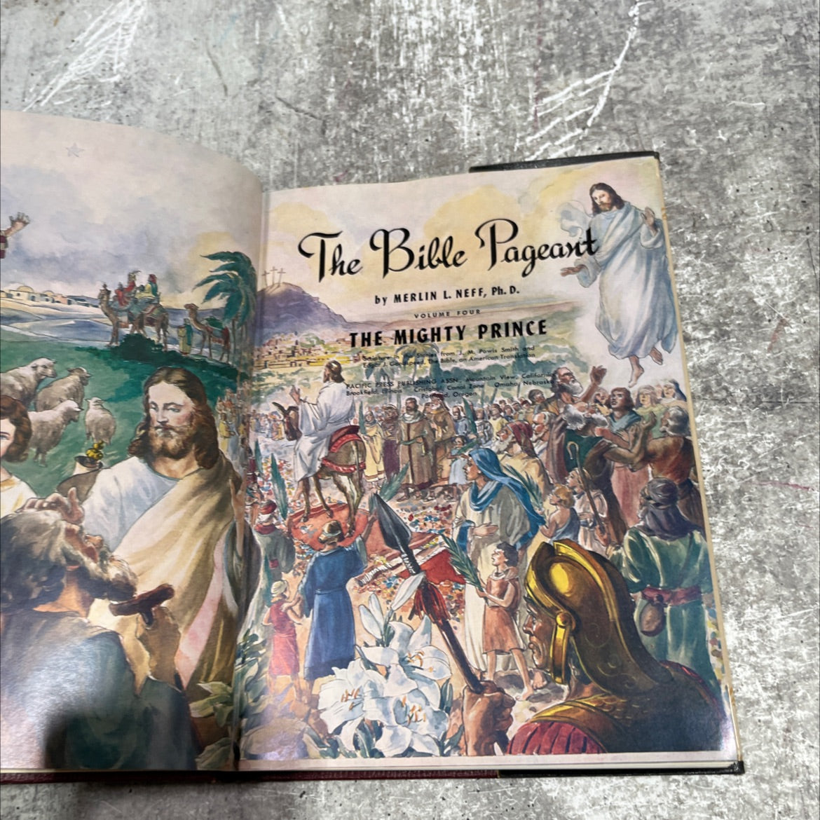 holy bible pageant the mighty prince book, by merlin l. neff, ph. d., 1955 Hardcover image 2