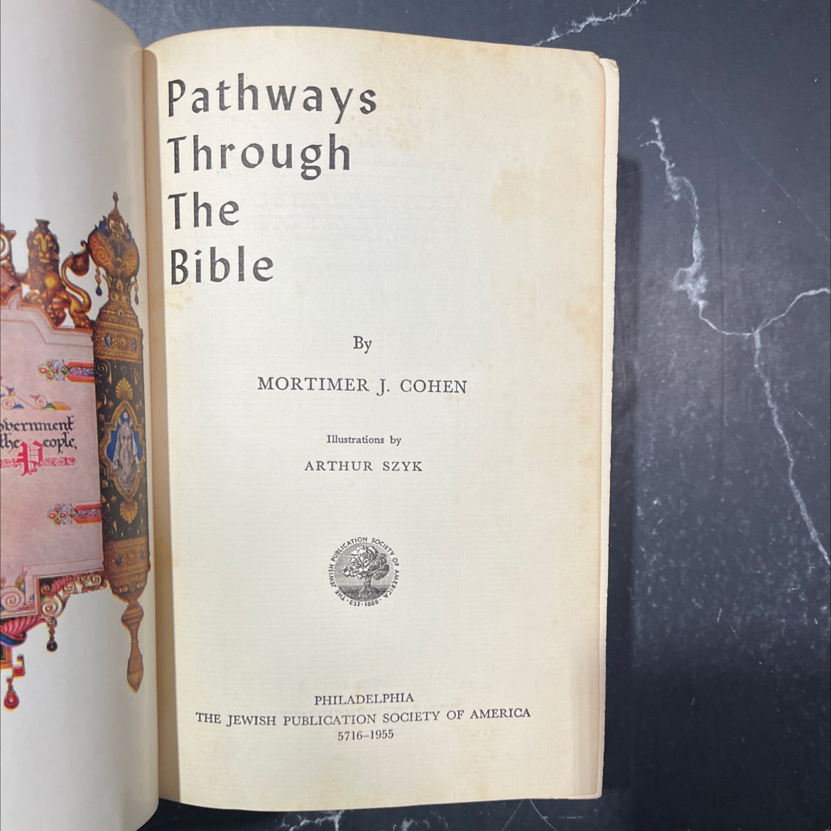 holy bible pathways through the bible book, by mortimer j. cohen, 1955 Hardcover image 2