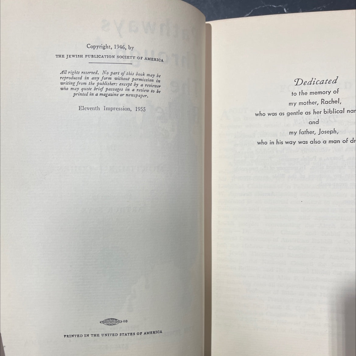 holy bible pathways through the bible book, by mortimer j. cohen, 1955 Hardcover image 3