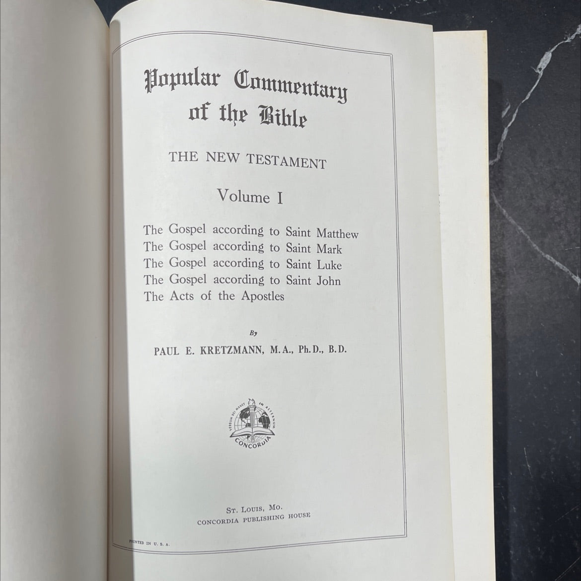 holy bible popular commentary of the bible the new testament volume i the gospel according to saint matthew the gospel image 2