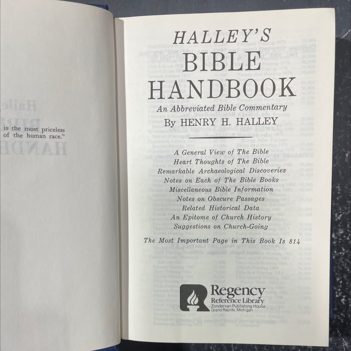 holy bible printing handbook book, by henry h. halley, 1965 Hardcover image 2