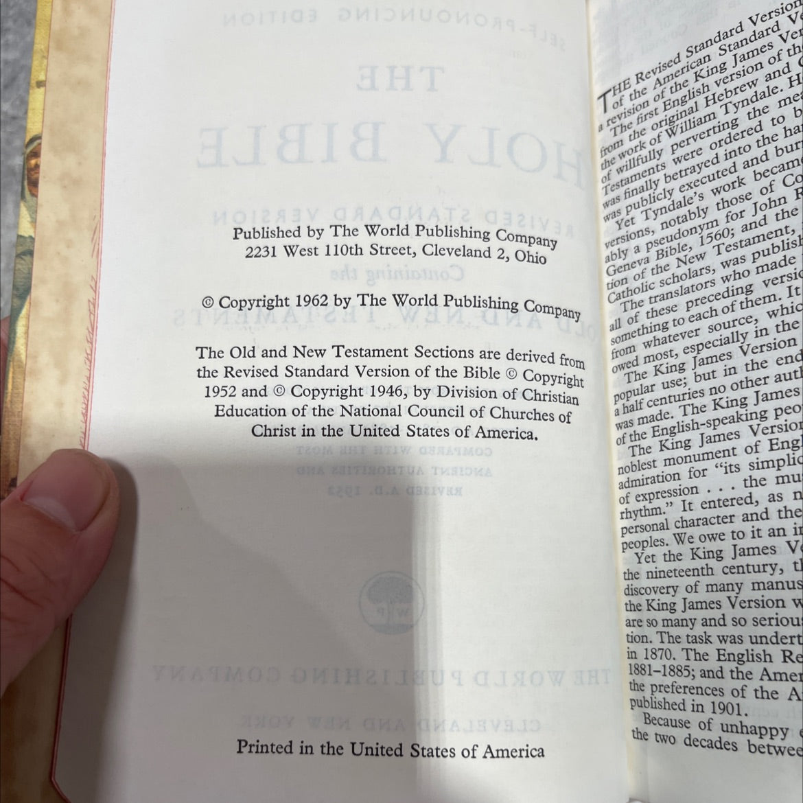 holy bible revised standard version book, by not stated, 1901 Hardcover image 3