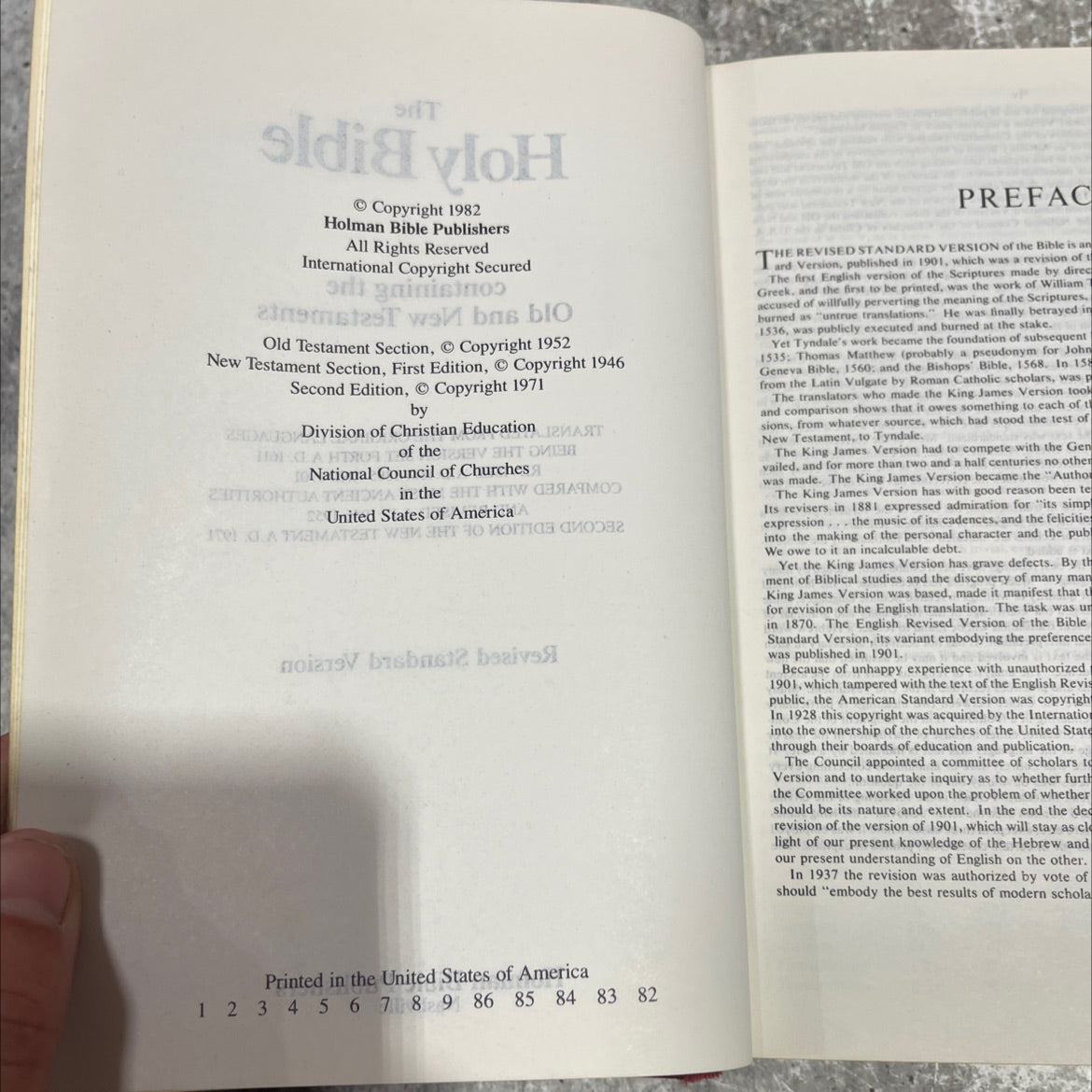 holy bible revised standard version book, by unknown, 1971 Hardcover image 3