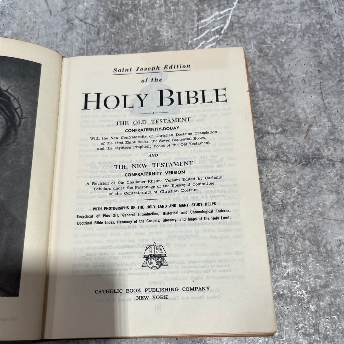 holy bible saint joseph edition book, by unknown, 1963 Hardcover image 2