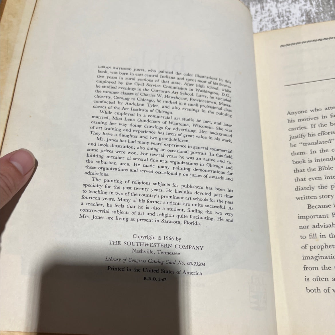 holy bible stories that live book, by Patricia Summerlin Martin, 1966 Hardcover image 3