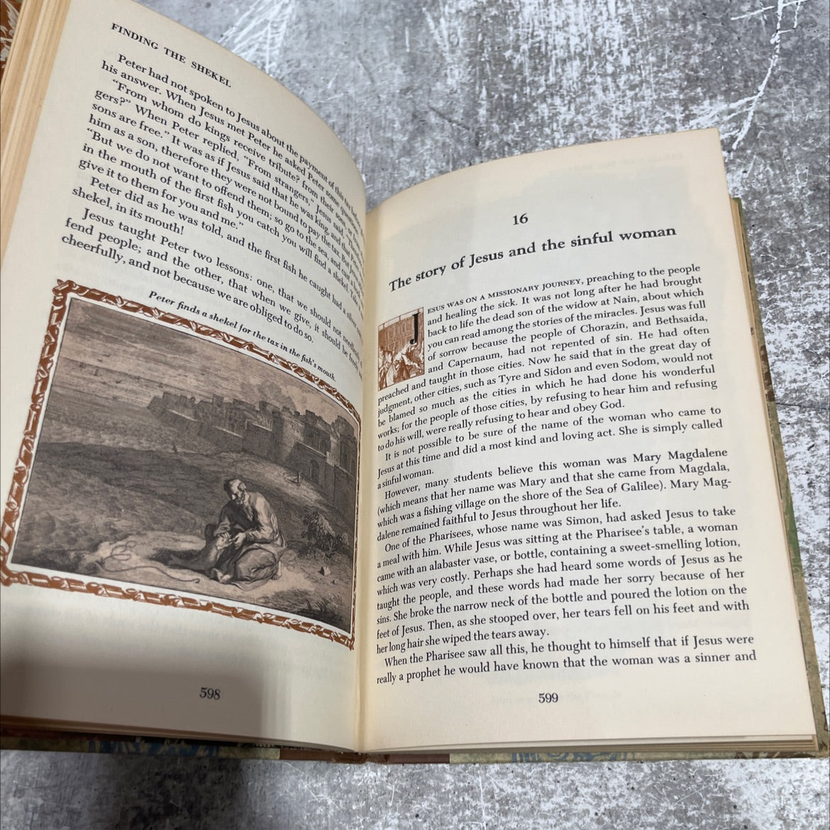 holy bible story library the life of christ and the christian church book, by turner hodges, 1956 Hardcover image 4