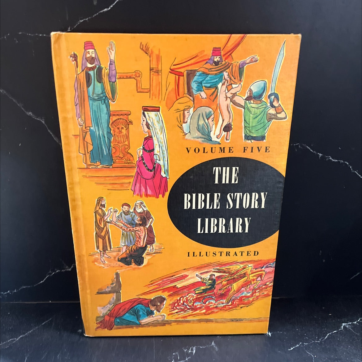 holy bible story library volume five from absalom's death to isaiah book, by turner hodges, 1963 Hardcover image 1