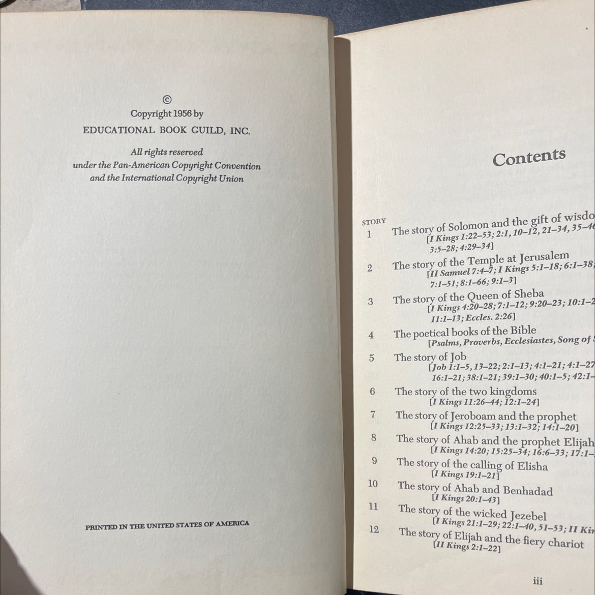 holy bible story library volume iii from solomon to the roman conquest book, by turner hodges, 1956 Hardcover image 3
