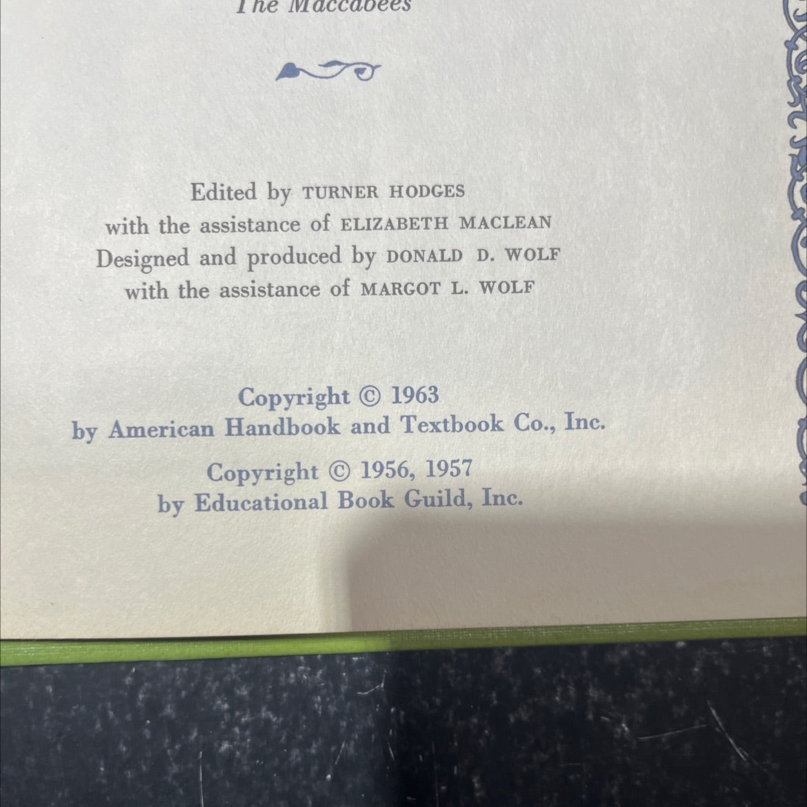 holy bible story library volume six from the wars of judah to the maccabees book, by turner hodges, 1963 Hardcover image 3
