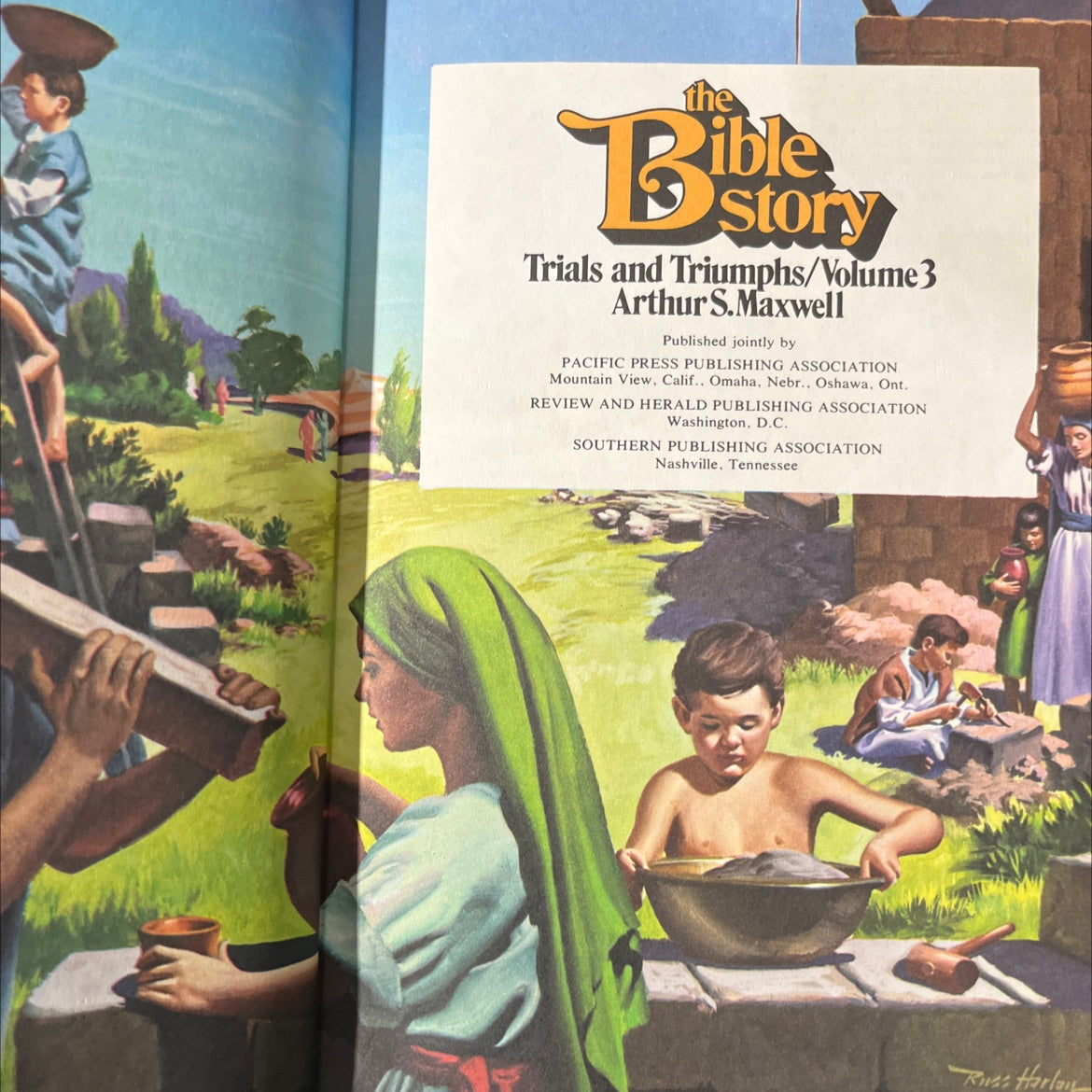 holy bible story trials and triumphs/volume3 book, by Arthur S. Maxwell, 1954 Hardcover image 2