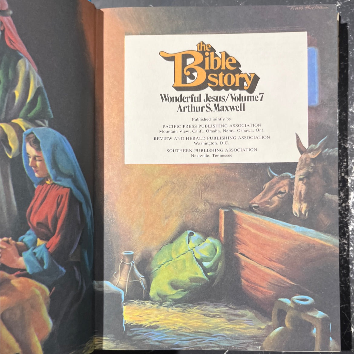 holy bible story wonderful jesus/volume 7 book, by Arthur S. Maxwell, 1956 Hardcover image 2