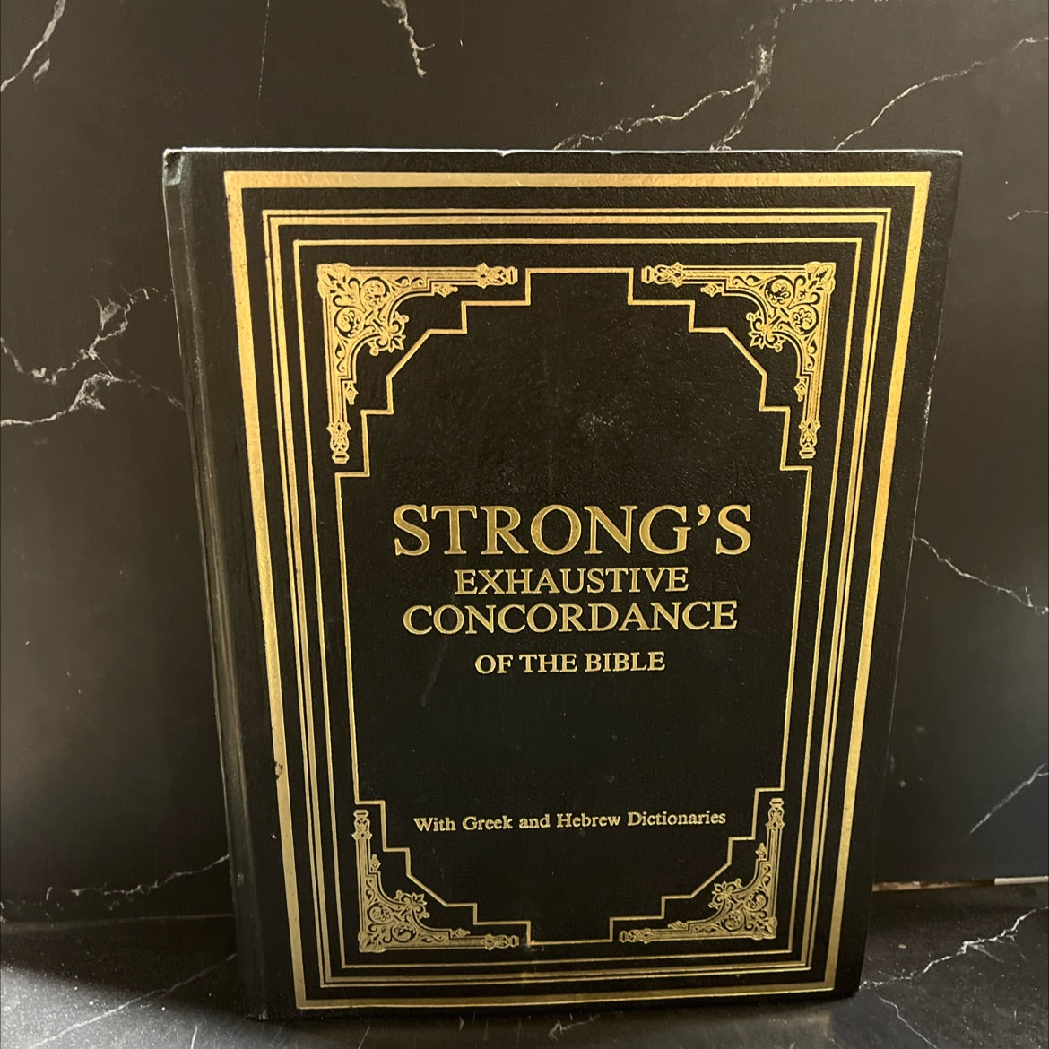 holy bible strong's exhaustive concordance book, by James Strong, 1970 Leather image 1