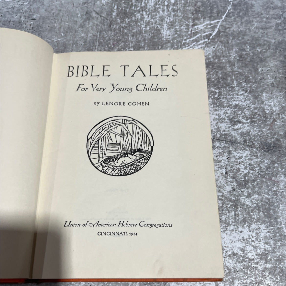 holy bible tales for very young children book, by lenore cohen, 1934 Hardcover image 2