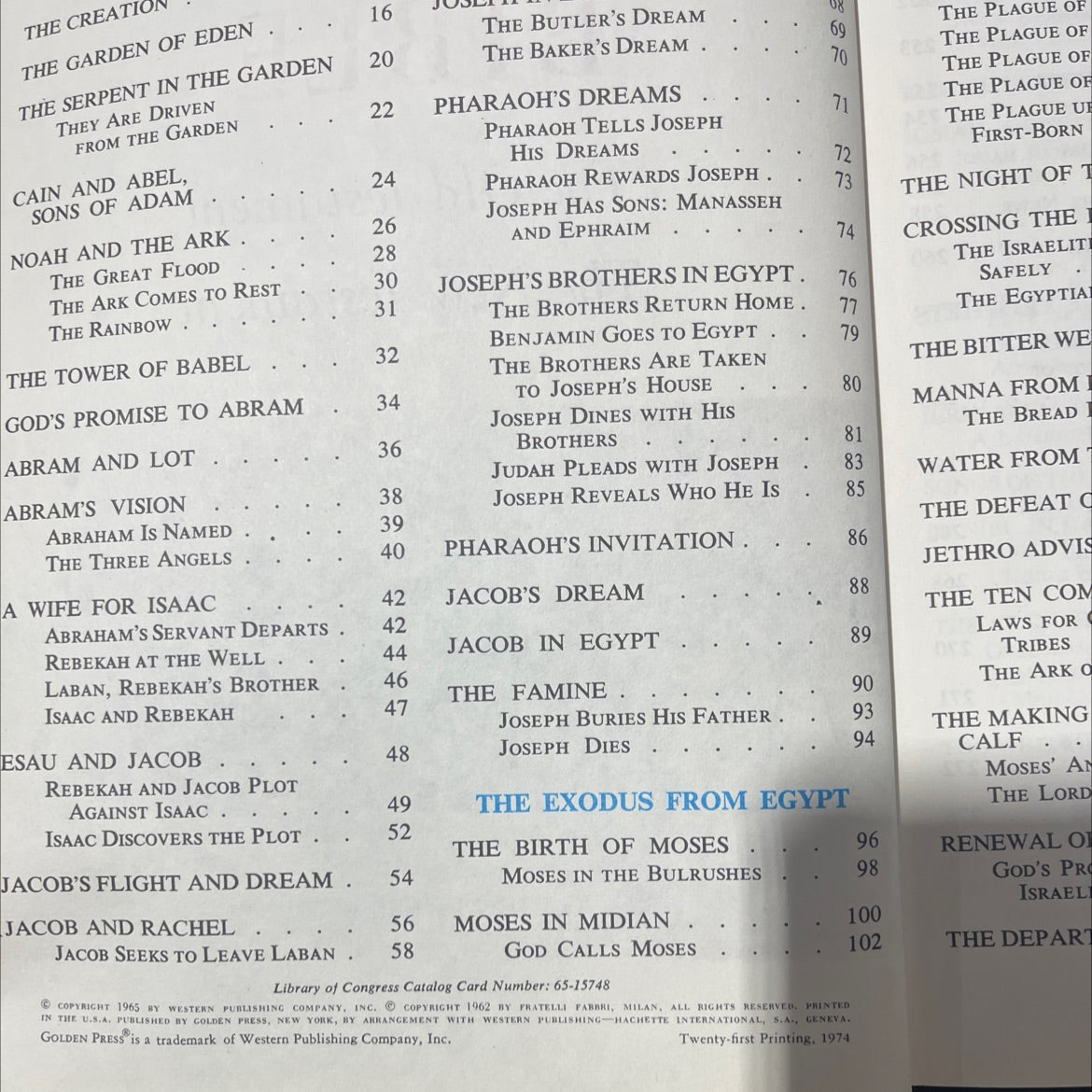 holy bible the 100 children's bible am book, by unknown, 1974 Hardcover image 3