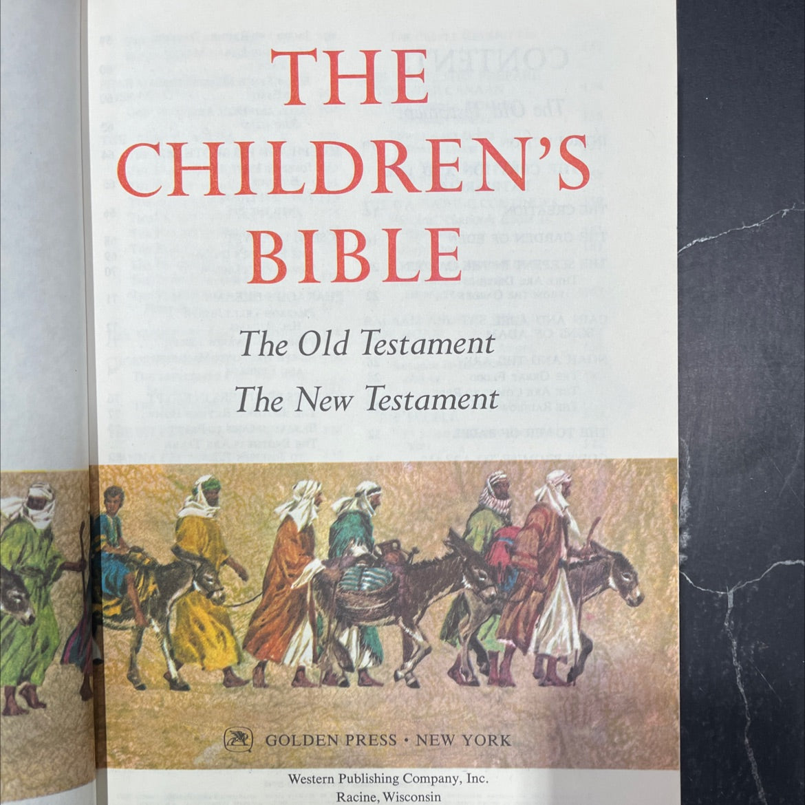 holy bible the 11100 children's bible the old testament the new testament book, by unknown, 1965 Hardcover image 2