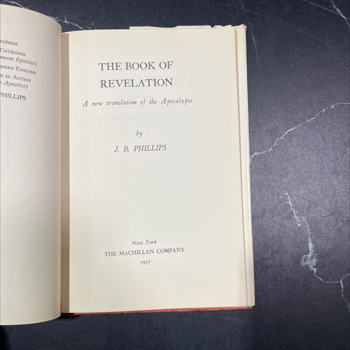holy bible the book of revelation book, by j. b. phillips, 1957 Hardcover image 2