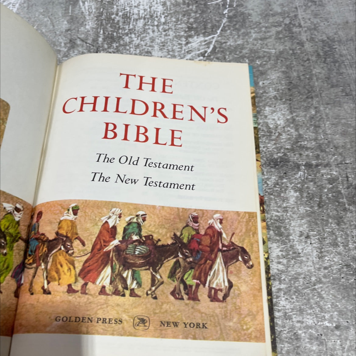 holy bible the children's bible the old testament the new testament book, by unknown, 1965 Hardcover image 2
