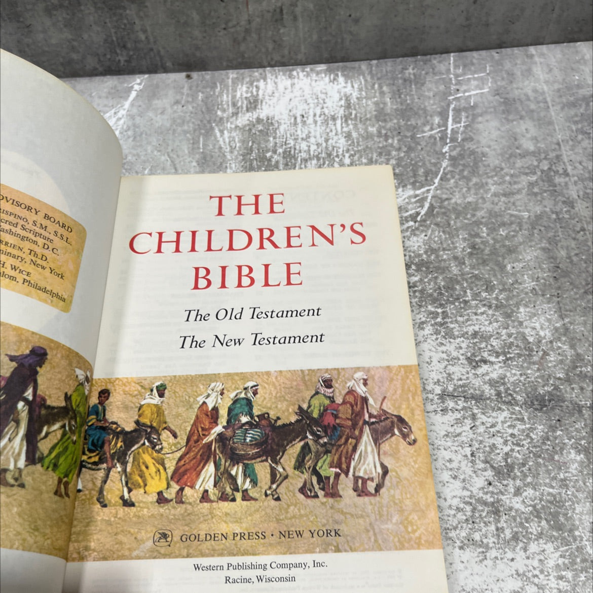 holy bible the children's bible the old testament the new testament book, by unknown, 1965 Hardcover image 2