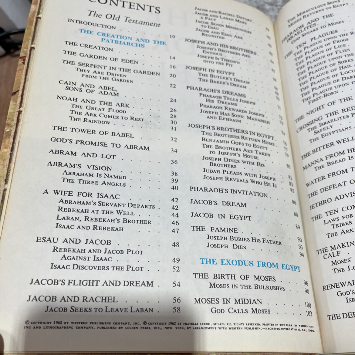 holy bible the children's bible the old testament the new testament book, by unknown, 1965 Hardcover image 3