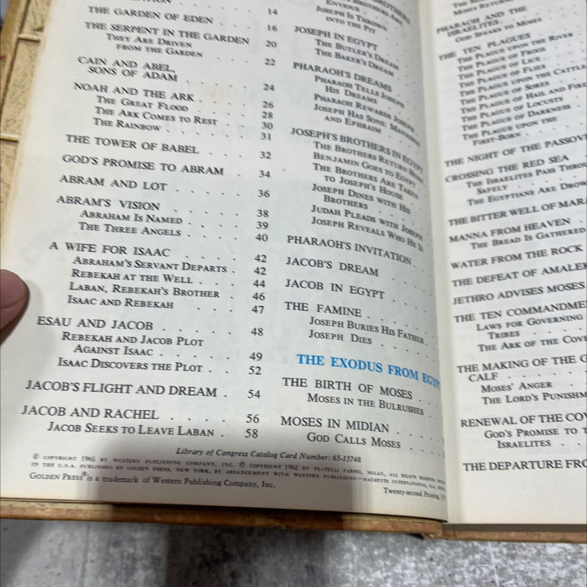 holy bible the children's bible the old testament the new testament book, by board m., s.s.l. ture, d.c., 1965 Hardcover image 3