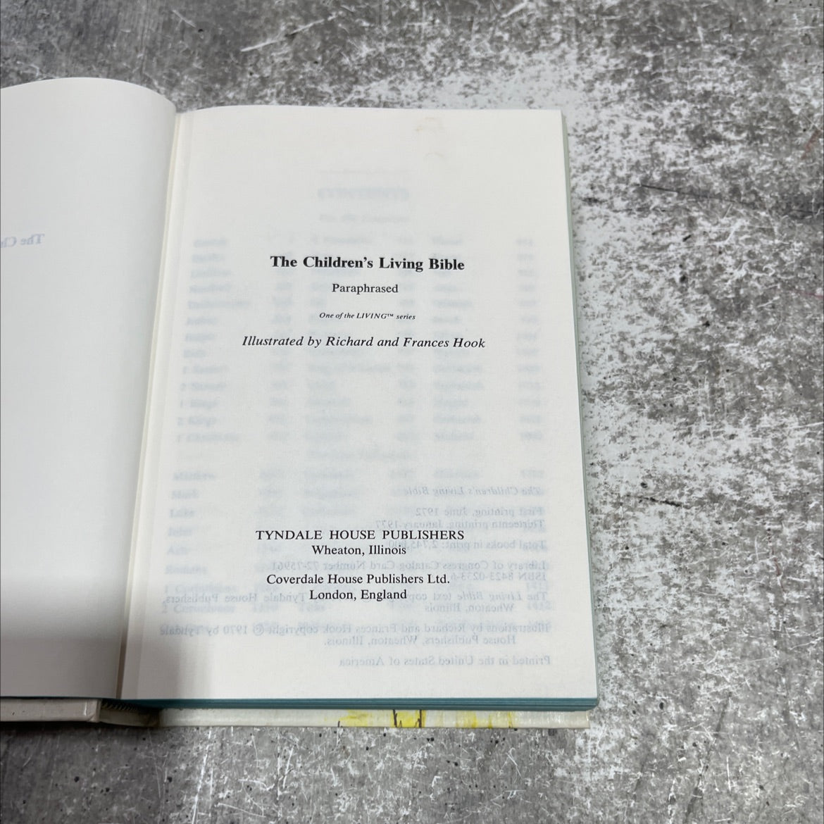 holy bible the children's living bible paraphrased book, by unknown, 1977 Hardcover image 2