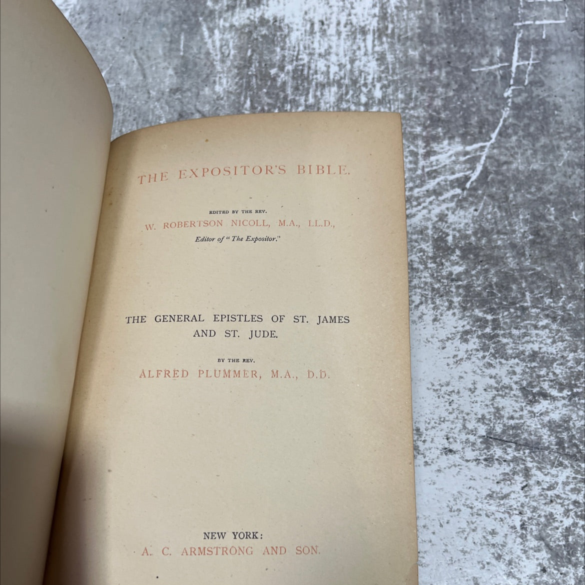 holy bible the general epistles of st. james and st. jude book, by rev. alfred plummer, 1970 Hardcover image 2