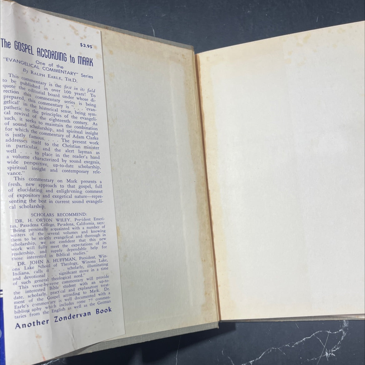 holy bible the gospel according to mark book, by ralph earle, 1957 Hardcover image 4