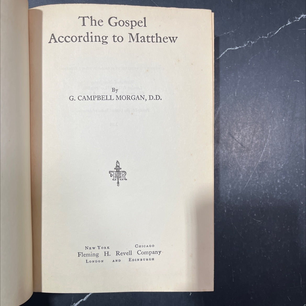 holy bible the gospel according to matthew book, by g. campbell morgan, d.d., 1929 Hardcover image 2