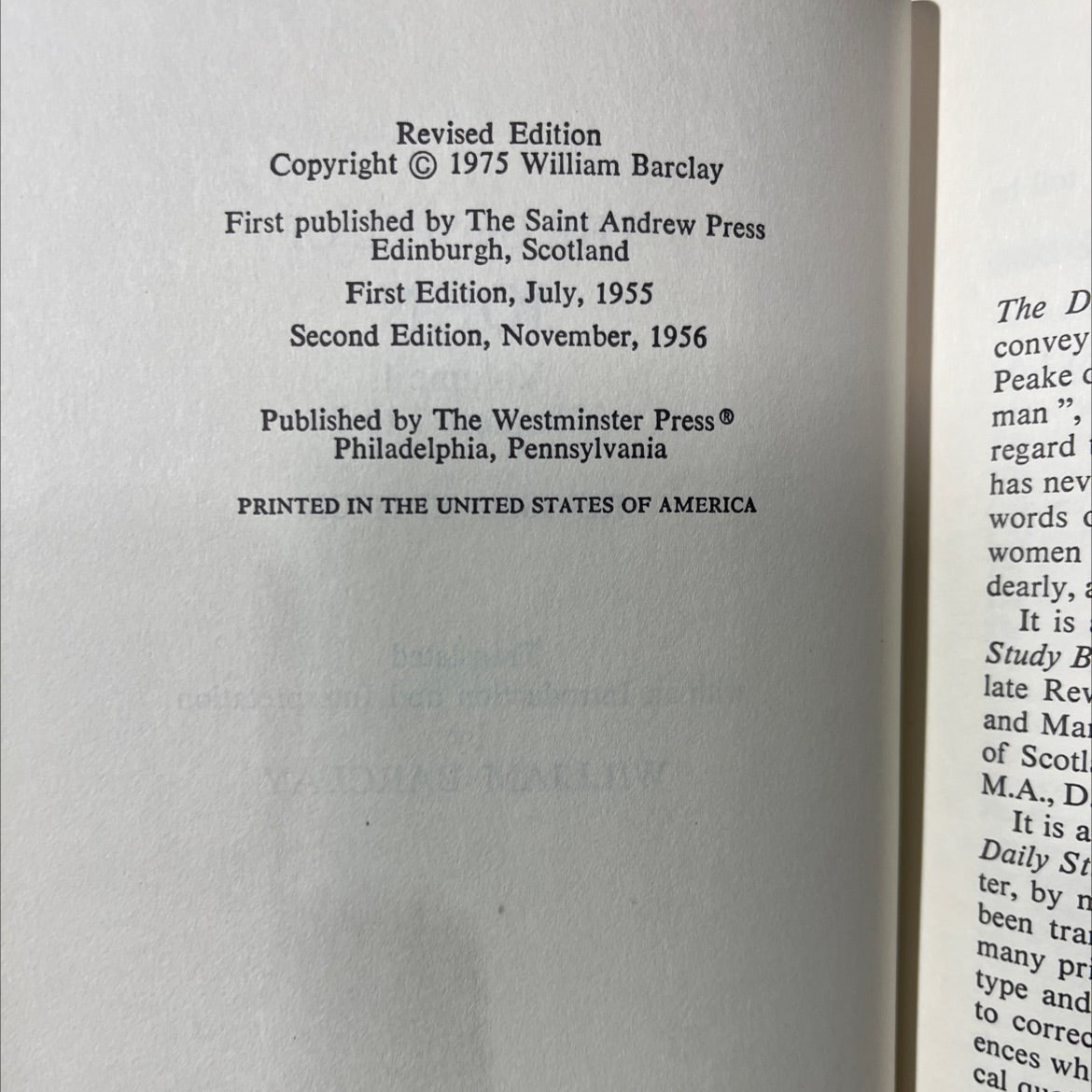 holy bible the gospel of john volume 1 chapters 1 to 7 revised edition book, by william barclay, 1975 Hardcover image 3