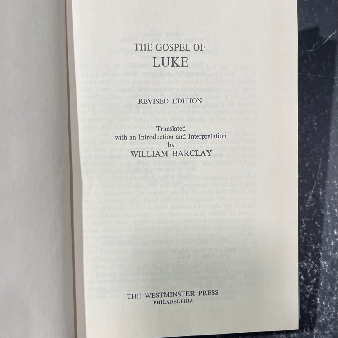 holy bible the gospel of luke revised edition book, by william barclay, 1975 Hardcover image 2