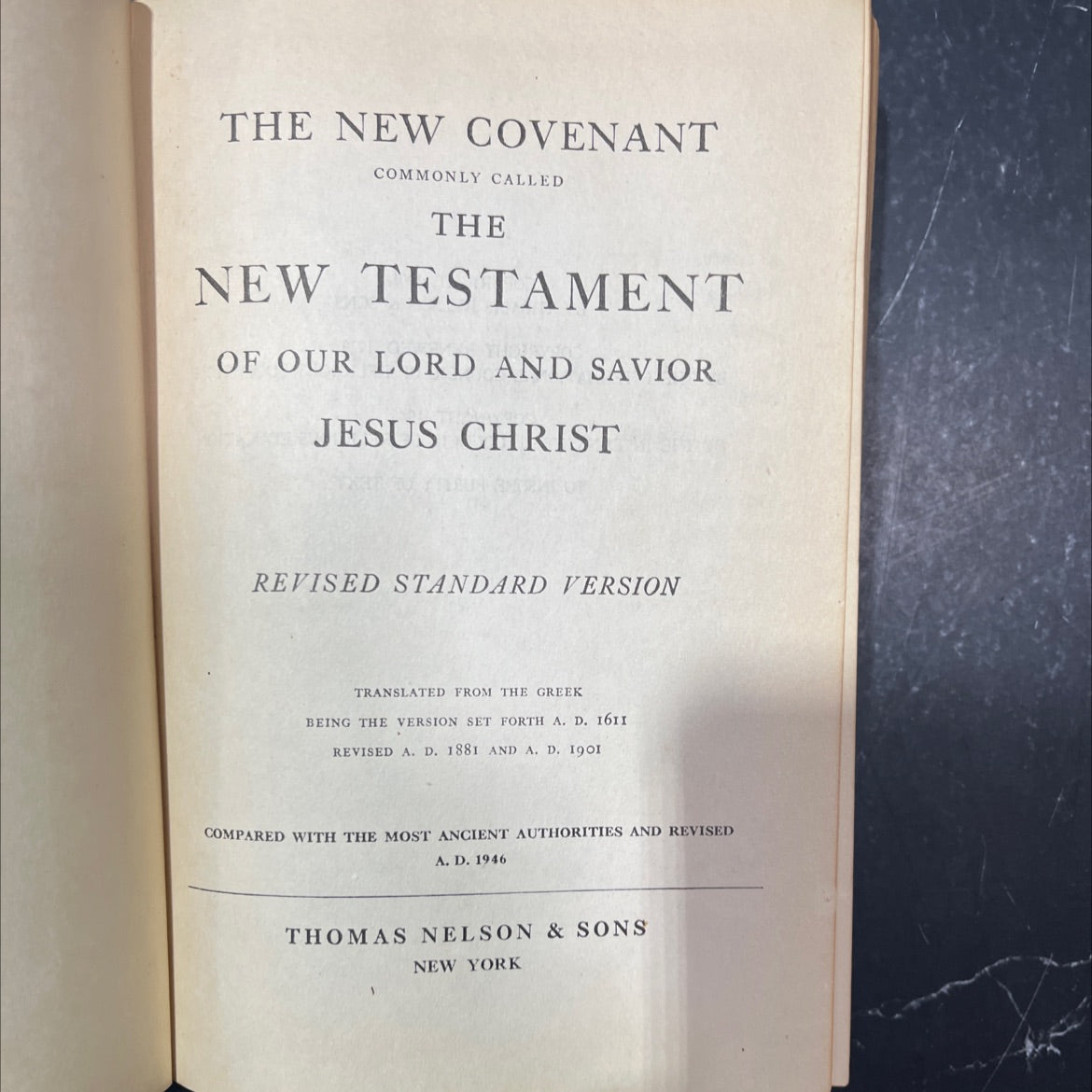 holy bible the new covenant commonly called the new testament of our lord and savior jesus christ revised standard image 2