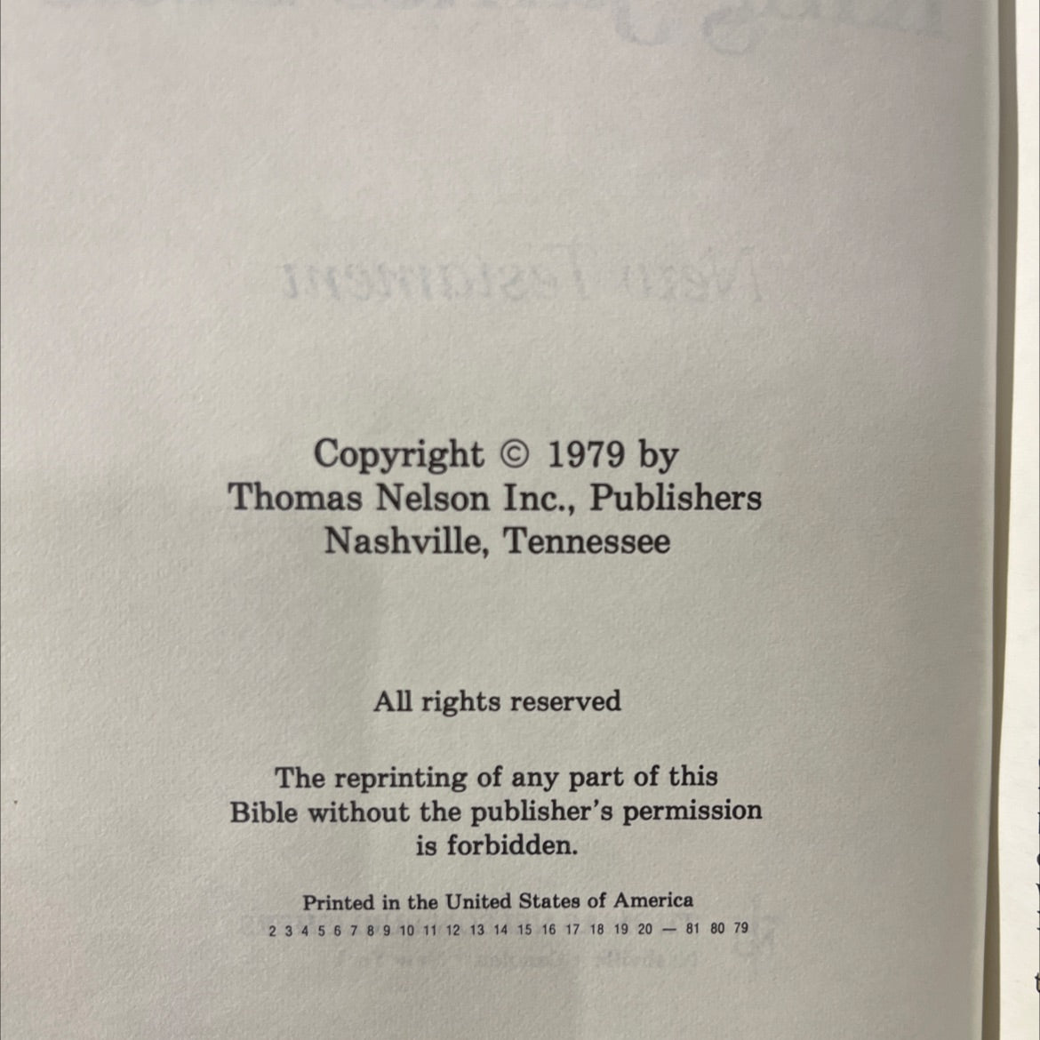 holy bible the new king james new testament book, by unknown, 1979 Leather image 3