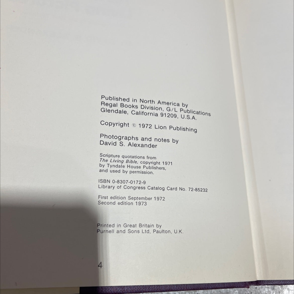 holy bible the new testament in living pictures a photo guide to the new testament book, by david s. alexander, 1973 image 3