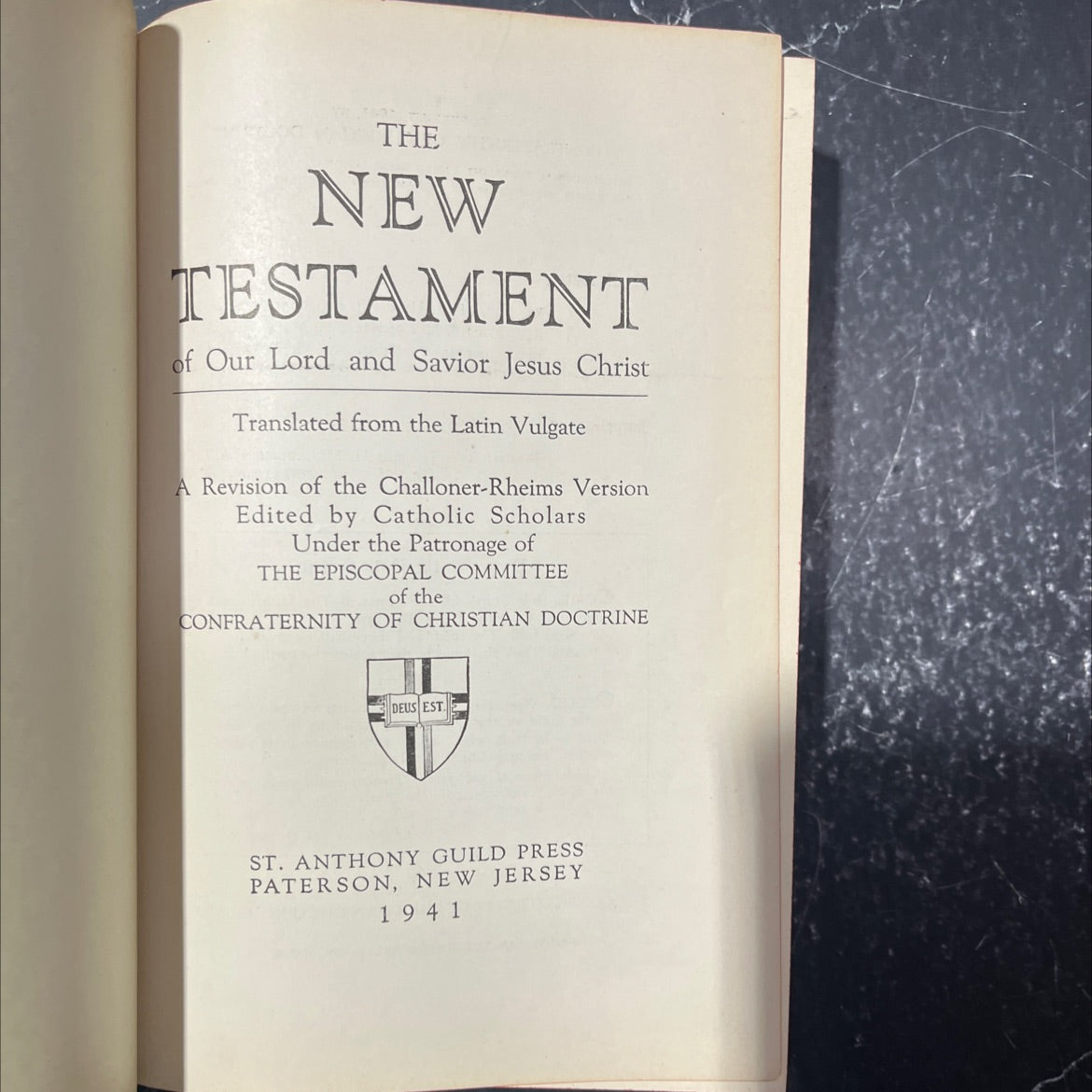 holy bible the new testament of our lord and savior jesus christ translated from the latin vulgate book, by unknown, image 2