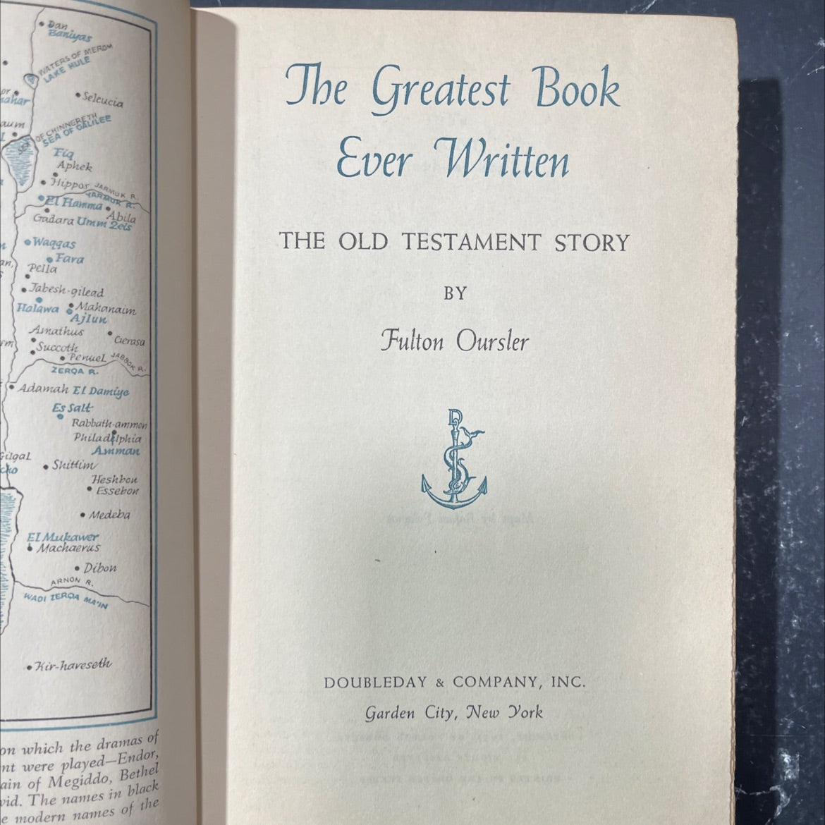 holy bible the old testament story book, by Fulton Oursler, 1951 Hardcover image 2