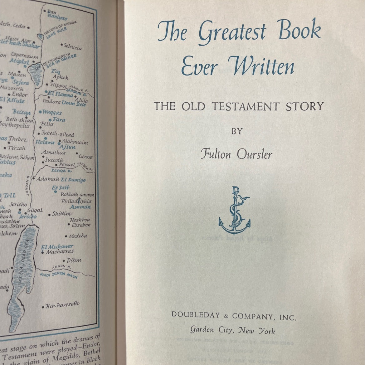 holy bible the old testament story book, by Fulton Oursler, 1951 Hardcover image 2