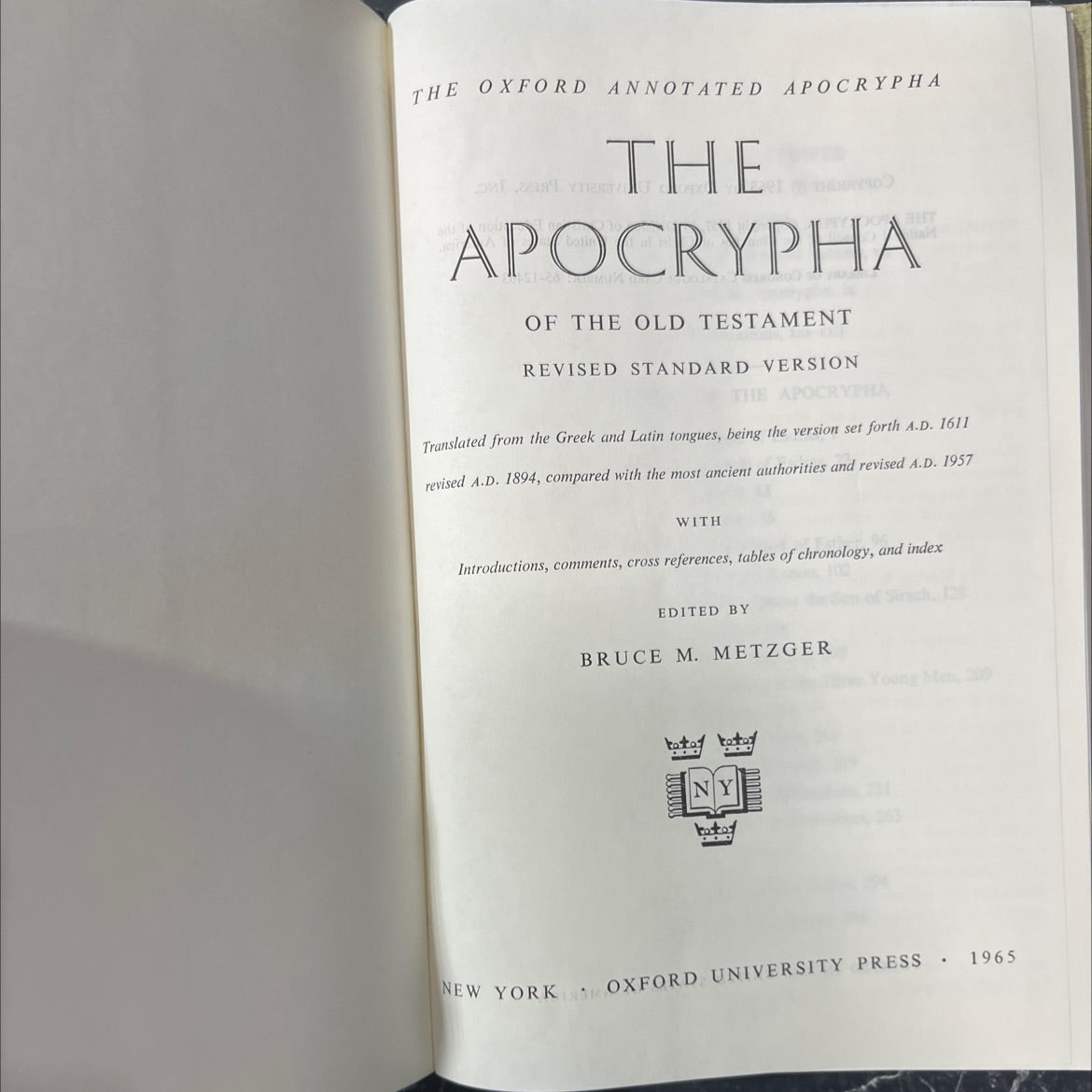 holy bible the oxford annotated apocrypha the apocrypha of the old testament revised standard version book, by edited image 2