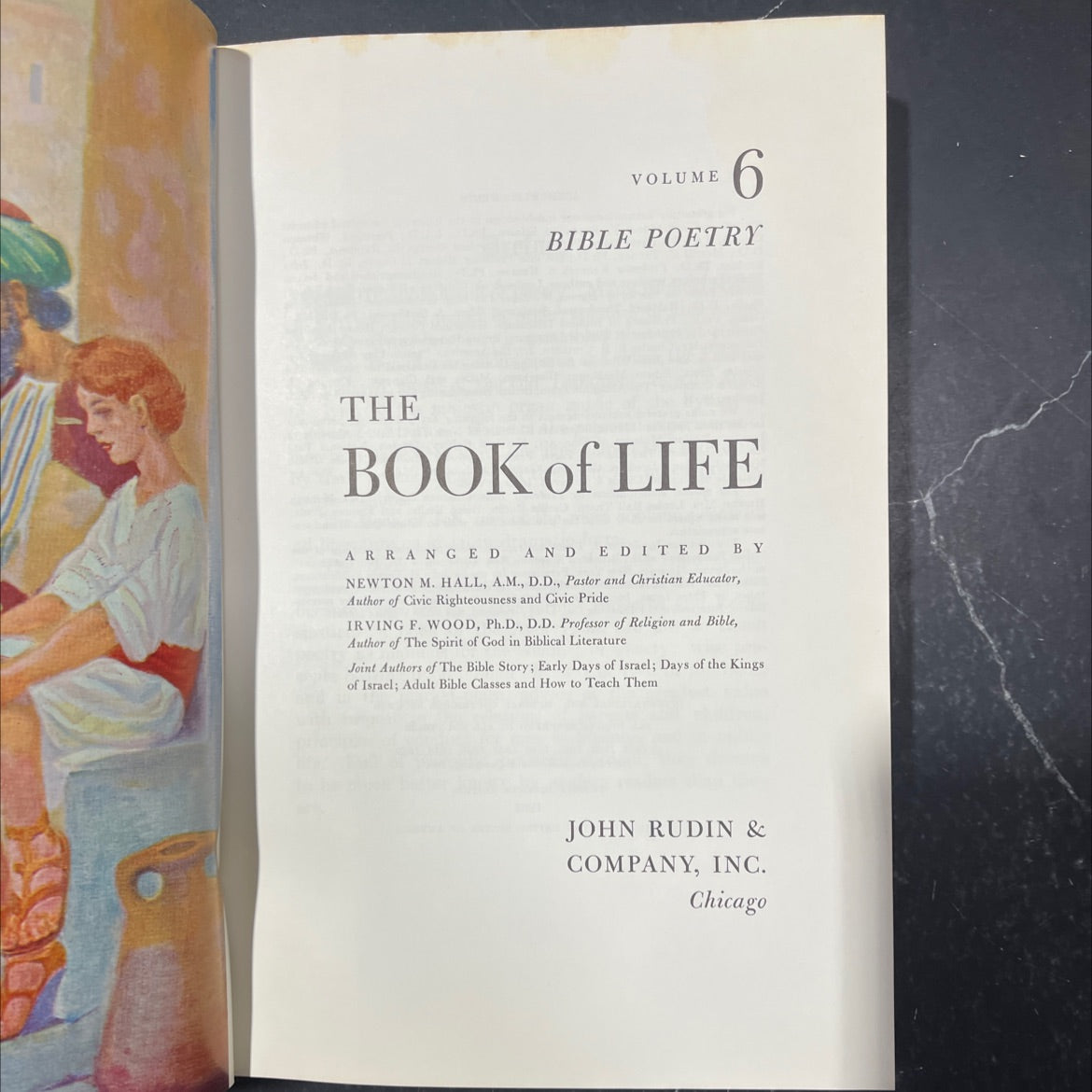 holy bible volume 6 bible poetry the book of life book, by newton m. hall, irving f. wood, 1962 Hardcover image 2
