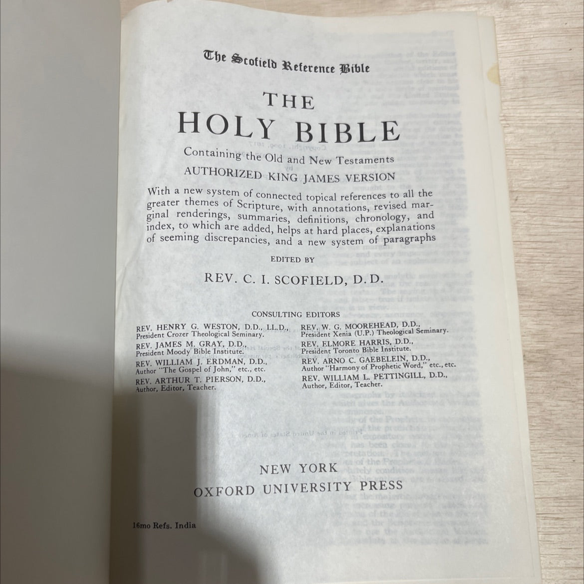 holy bible book, by rev. c. i. scofield, d.d., 1945 Hardcover image 2
