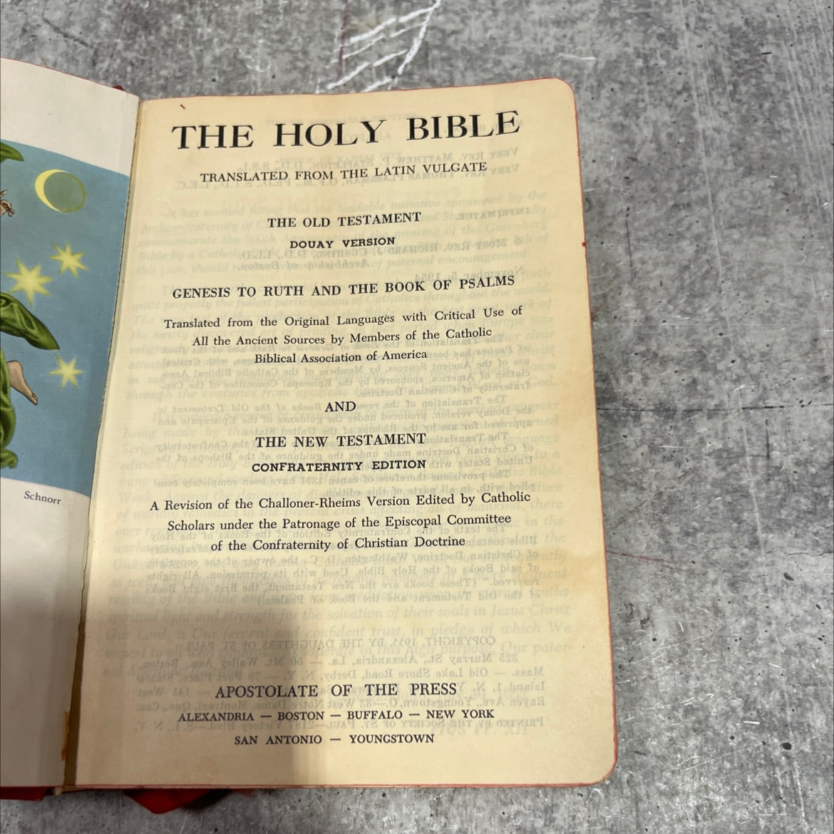 holy bible book, by unknown, 1955 Hardcover image 2