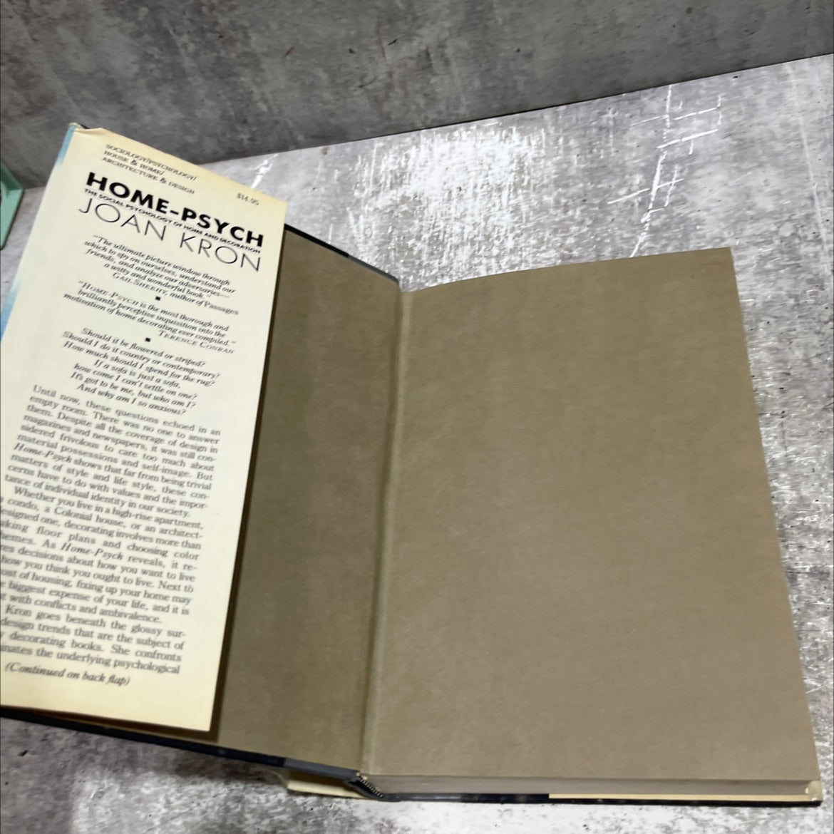 home-psych: the social psychology of home and decoration book, by Joan Kron, 1983 Hardcover image 4