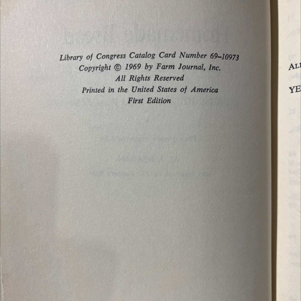 homemade bread book, by food editors of farm journal, 1969 Hardcover image 3