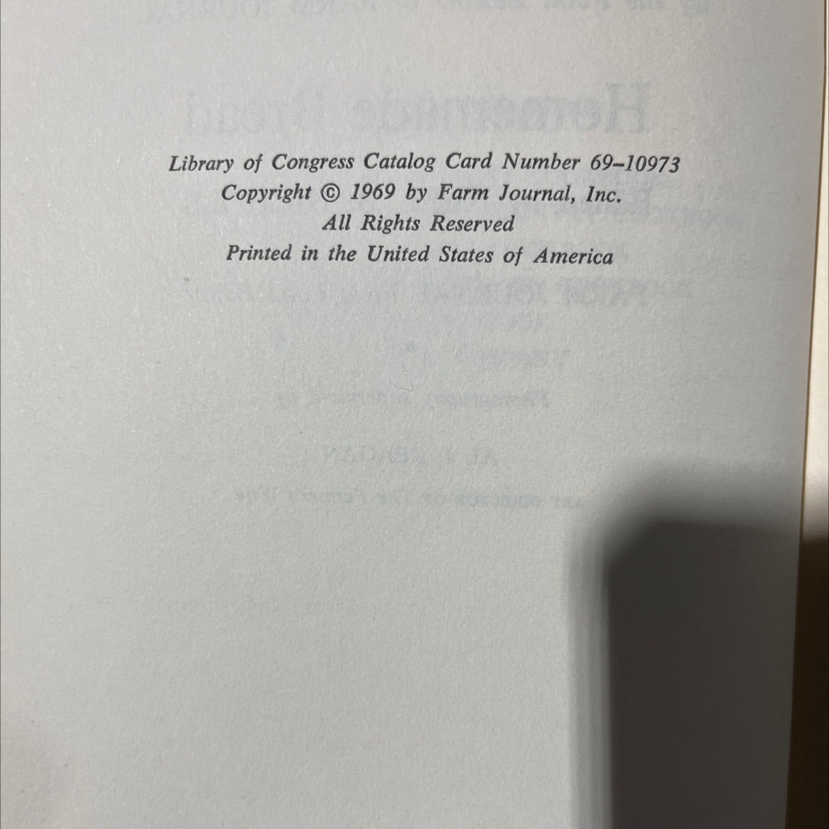 homemade bread book, by food editors of farm journal, 1969 Hardcover image 3