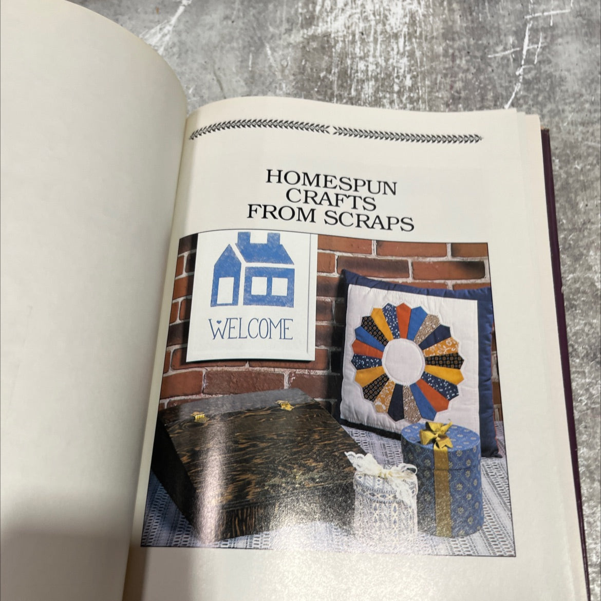 homespun crafts from scraps book, by Gwen Evrard, 1982 Hardcover image 2