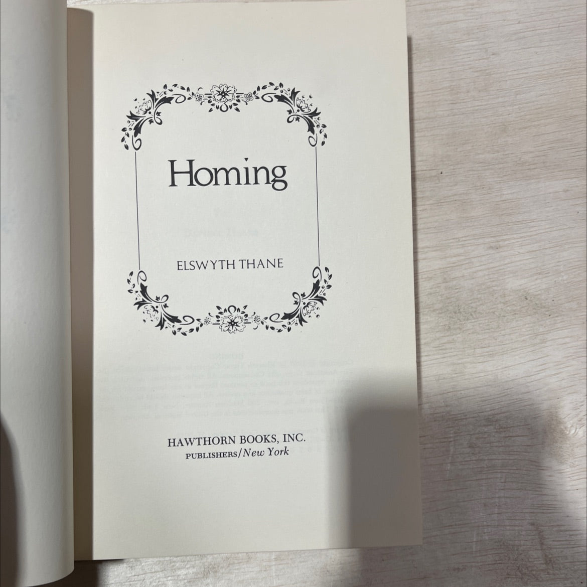 homing book, by elswyth thane, 1957 Hardcover, First Edition, Vintage image 2