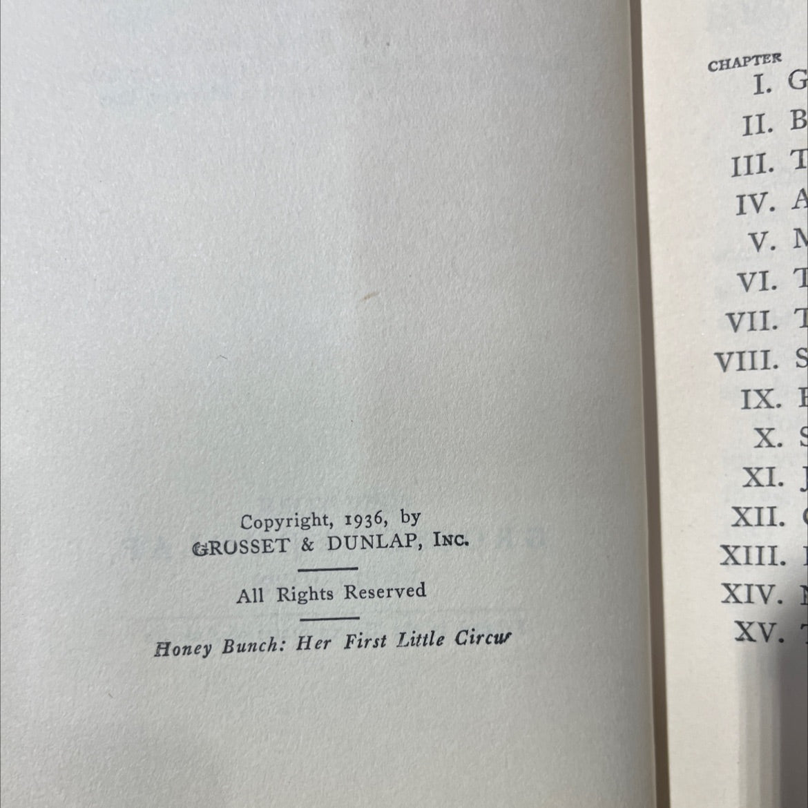 honey bunch: her first little circus book, by helen louise thorndyke, 1936 Hardcover image 3